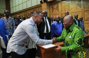 Reverend Isaac Owusu-Bempah and President Nana Addo Dankwa Akufo-Addo