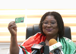 Former Lower West Akim MP, Gifty Klenam, has joined the NDC after being sacked from the NPP