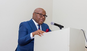 The Speaker of Parliament, Professor Aaron Michael Oquaye
