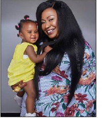Gifty Anti and her baby girl, Nyame Animuonyam Afia Asaa Afrakoma Sintim-Misa