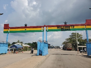 One of Ghana's borders