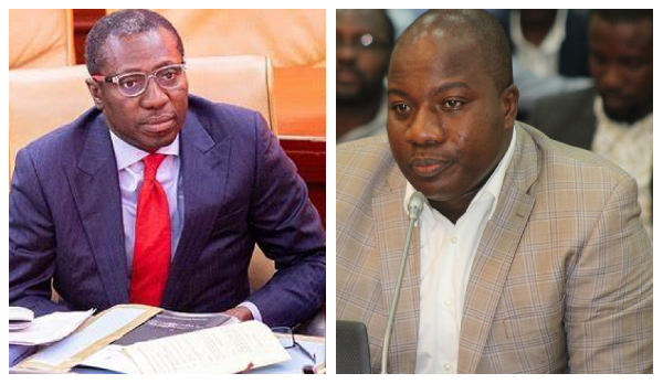 A photo collage of Alexander Afenyo-Markin (L) and Mahama Ayariga