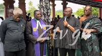 Dr Bawumia addressing the gathering at the funeral