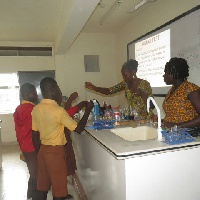 The candidates were taken through practical at Nkroful Senior High School
