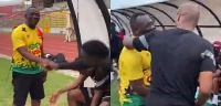 Akrobeto meets Black Stars players at Kumasi Sports Stadium | File photo