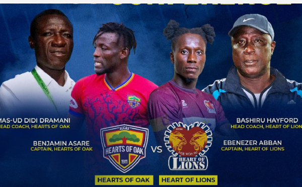 Hearts of Oak and Hearts of Lions are ready to battle for the Gbese Mantse Homowo Cup