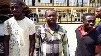 From left: Kwabena Yeboah aka Mugabe, Cosmos Akwasi Frimpong and Samuel Duah aka Sammy Tuga