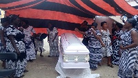 One of the victims of the Influenza H1N1 has been laid to rest at Bremang in the Ashanti region