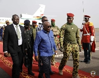 Akufo-Addo received at the airport but junta leader Ibrahim Traore