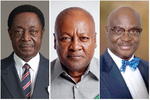 The leading candidates in the NDC presidential primaries race