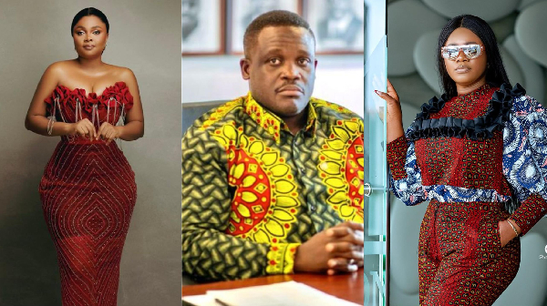 From L to R: Bimbo Ademoye, Sam George and Kafui Danku