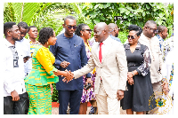 The minister in the midst of other stakeholders