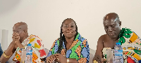 Judith Adjobah Blay (middle) Acting Chief Executive Officer (CEO) of GNGC limited