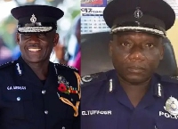 George Alex Mensah (l) and George Tuffuor (r) were both Commissioners of Police