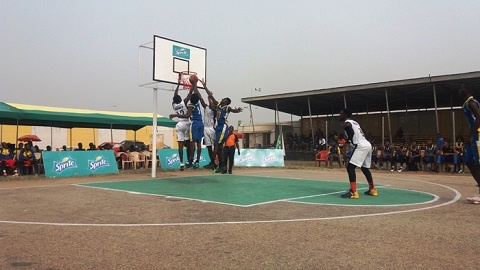 Opoku Ware and Adisadel battle for the ball in the air