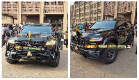 The Asantehene's Toyota Xtreme Land Cruiser [Image Credit: Luv FM]