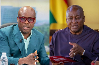 Paul Adom-Otchere (L) says Mahama ‘does not want to share’ Independence Day funds