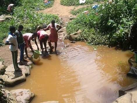 The source of water for residents of Nuba