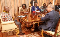 President Akufo-Addo in a meeting with representatives of British Airways