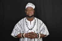 Michael Adangba is a traditional musician
