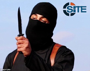 Alexanda Kotey ISIS Jihadi Brandish Knife. Reuters