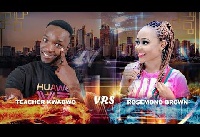 Teacher Kwadwo and Rosemond Brown in a face off in his funny interview