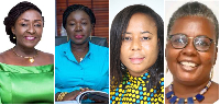 L-R: Abla Dzifa Gomashie, Elizabeth Ofosu-Adjare, Linda Ocloo and Emelia Arthur