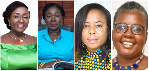 L-R: Abla Dzifa Gomashie, Elizabeth Ofosu-Adjare, Linda Ocloo and Emelia Arthur