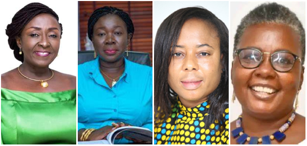 L-R: Abla Dzifa Gomashie, Elizabeth Ofosu-Adjare, Linda Ocloo and Emelia Arthur