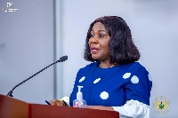 Cecilia Abena Dapaah, the Minister of Sanitation and Water Resources