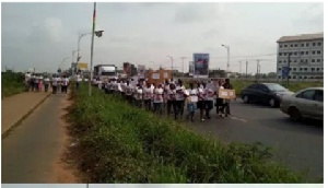 ActionAid Ghana protest walk