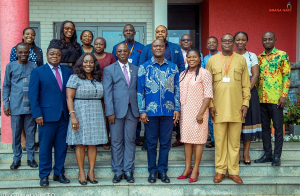 A photo of leadership of PIAC and Ghana Gas