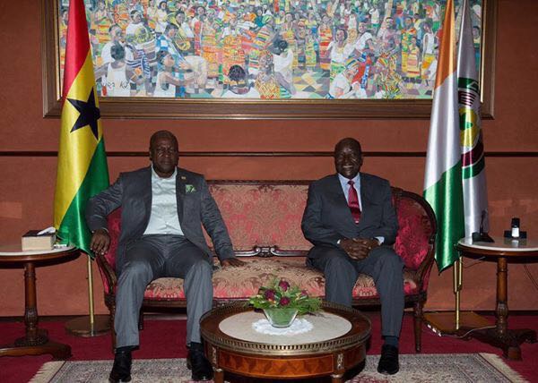 President John Mahama and President Alassane Ouattara