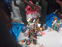 The drug peddlers were arrested for selling toxic medicines to the public