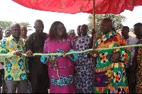 Freda Prempeh commissions water project in Mim