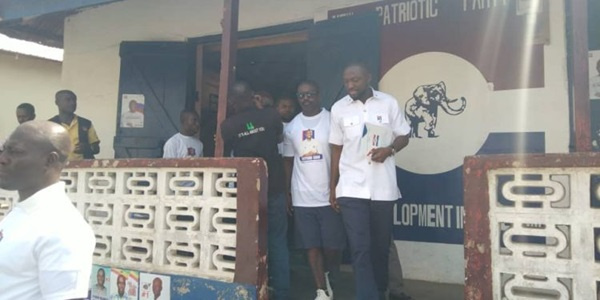 Hayford Siaw at the party's office