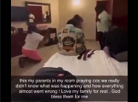 The family of the artiste gathered in his room for a prayer marathon