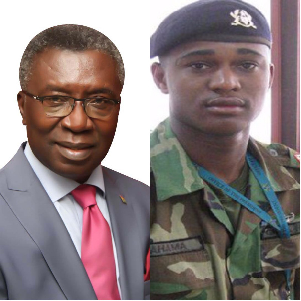 Professor Frimpong-Boateng (Left) late Major Maxwell Adam Mahama (Right)