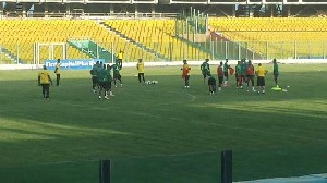 The Black Stars returned to training at the Accra Sports Stadium yesterday