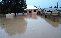 The rain flooded major parts of Wa, Friday