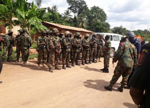 The military men hit the victim severally on the head with a wheel spanner until blood oozed out