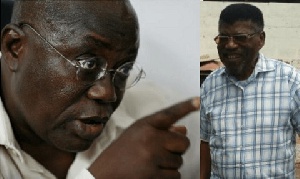 Mr Attoh-Quarshie [R] and President Akufo-Addo [L]