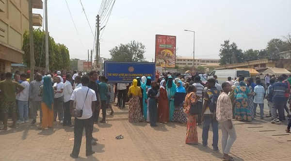 Parents and their wards thronged the WAEC office in Kumasi