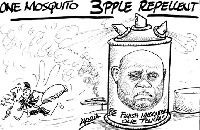 One mosquito, 3pple repellent