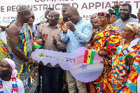 Dr Bawumia with Samuel Jinapor during the commissioning