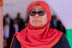 Samia Suluhu Hassan was sworn in after winning 98% of the vote in the October 29 election
