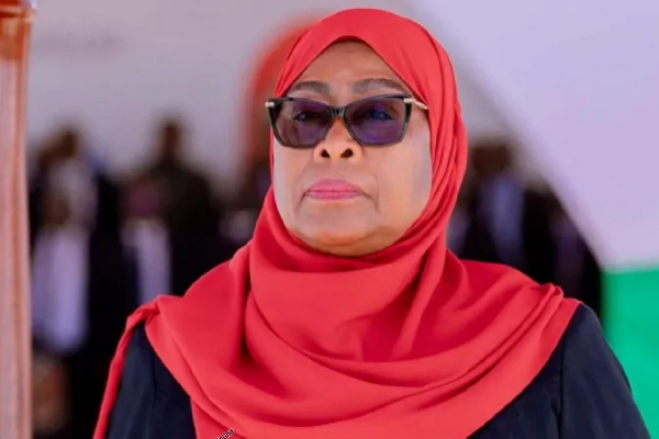 Samia Suluhu Hassan was sworn in after winning 98% of the vote in the October 29 election
