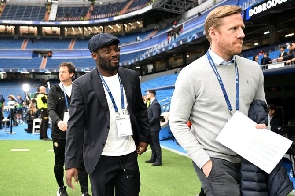Essien was in attendance at the Bernabeau