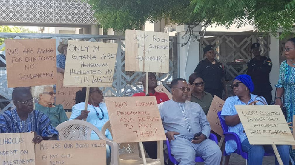 Some pensioners at the Ministry of Finance