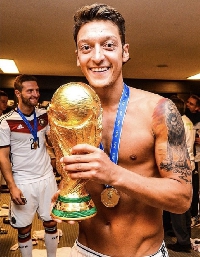 Mesut Ozil won the 2014 FIFA World Cup with Germany